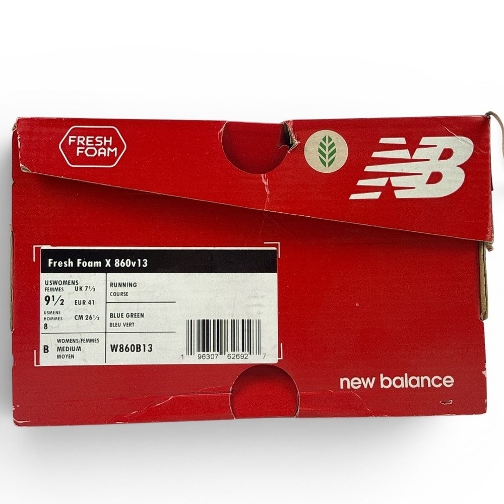 New Balance Fresh Foam X 860v13 Womens Running Shoes Blue Green W860B13 Size 9.5 - Picture 13 of 16
